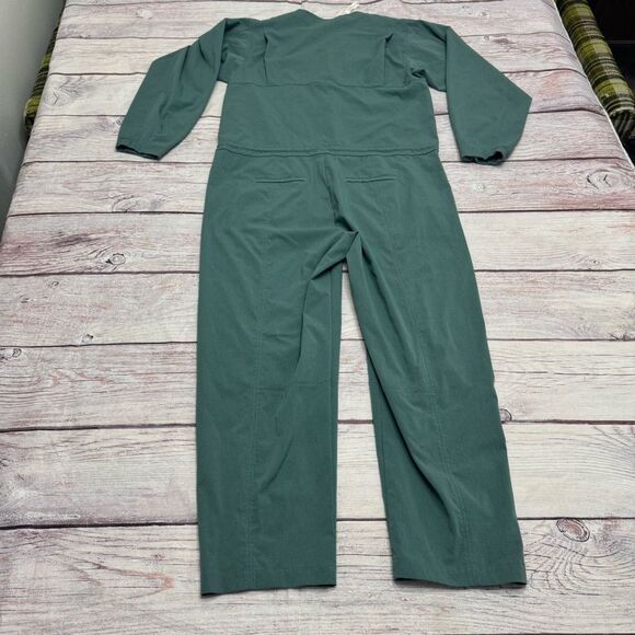 Lululemon Ventlight Zippered Jumpsuit Tidewater Teal Size 12 - Picture 3 of 10